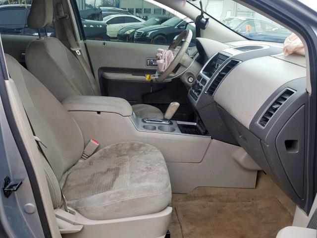 2FMDK38C47BA54336 - 2007 FORD EDGE SEL SILVER photo 5