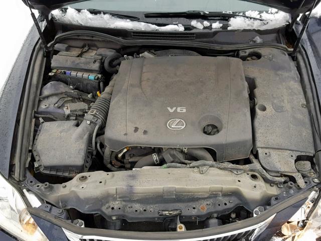 JTHCF5C21A2034796 - 2010 LEXUS IS 250 BLUE photo 7