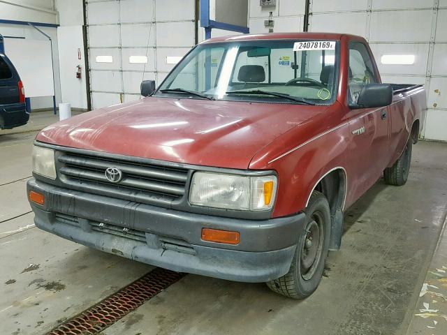 JT4VD10AXP0005600 - 1993 TOYOTA T100 MAROON photo 2