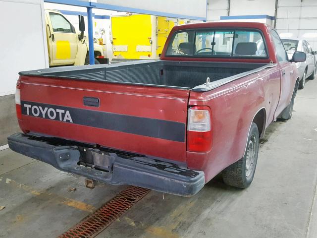 JT4VD10AXP0005600 - 1993 TOYOTA T100 MAROON photo 4