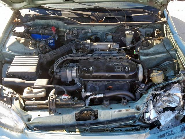 1HGEG8644NL017191 - 1992 HONDA CIVIC DX GREEN photo 7