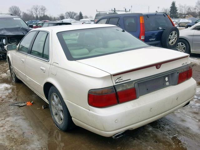 1G6KS54Y02U247923 - 2002 CADILLAC SEVILLE SL WHITE photo 3