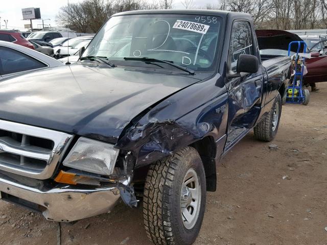 1FTYR10C3XUA49558 - 1999 FORD RANGER BLUE photo 10