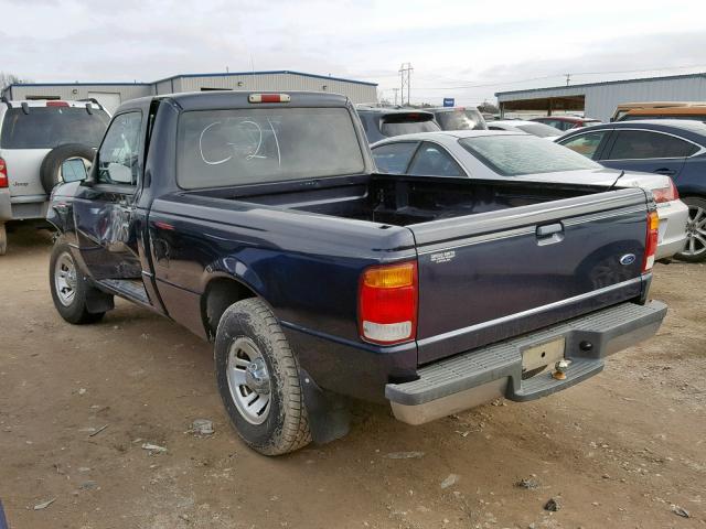 1FTYR10C3XUA49558 - 1999 FORD RANGER BLUE photo 3