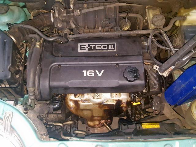 KL1TD52625B297873 - 2005 CHEVROLET AVEO BASE Теңіз түсті фото 7