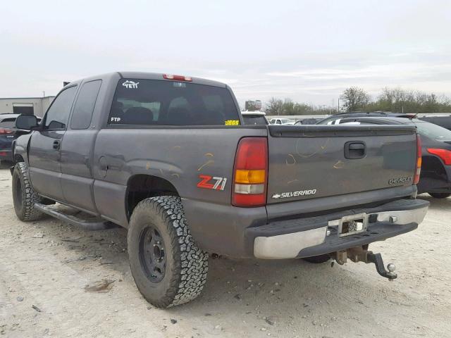1GCEK19T1XE244014 - 1999 CHEVROLET SILVERADO ნაცრისფერი ფოტო 3
