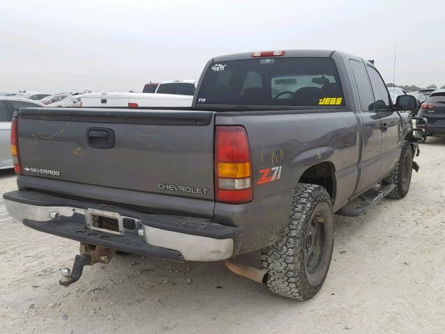 1GCEK19T1XE244014 - 1999 CHEVROLET SILVERADO ნაცრისფერი ფოტო 4