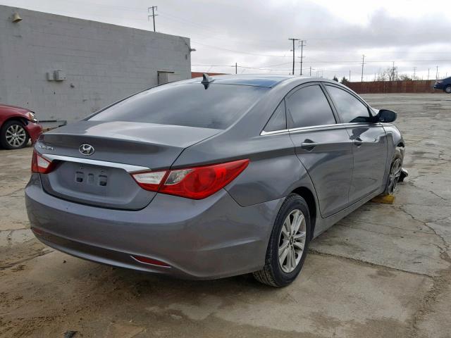 5NPEB4AC0BH176469 - 2011 HYUNDAI SONATA GLS GRAY photo 4