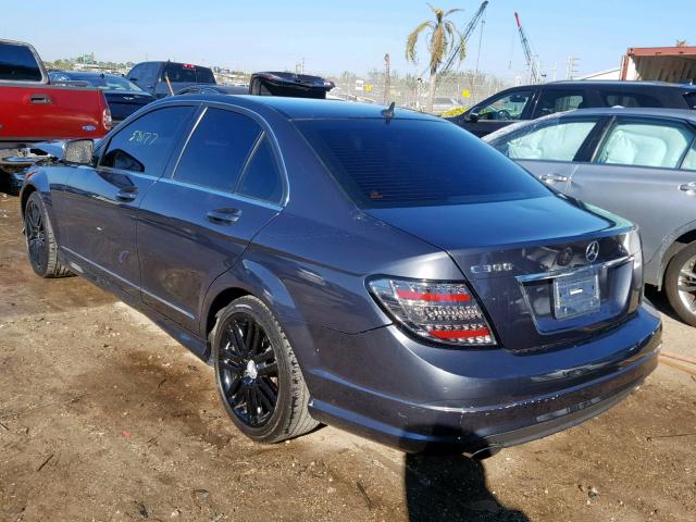 WDDGF54X98F069186 - 2008 MERCEDES-BENZ C 300 GRAY photo 3