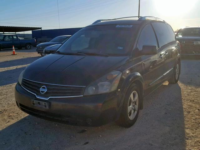 5N1BV28U57N139112 - 2007 NISSAN QUEST S BLACK photo 2