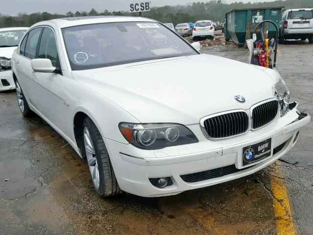 WBAHN83547DT65355 - 2007 BMW 750 WHITE photo 1