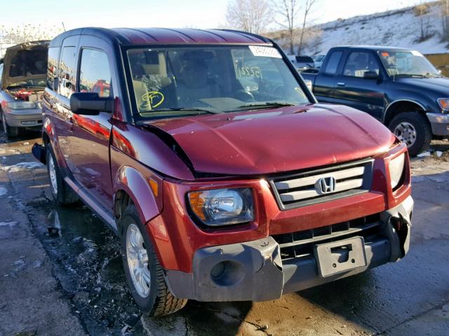 5J6YH28728L011644 - 2008 HONDA ELEMENT EX RED photo 1