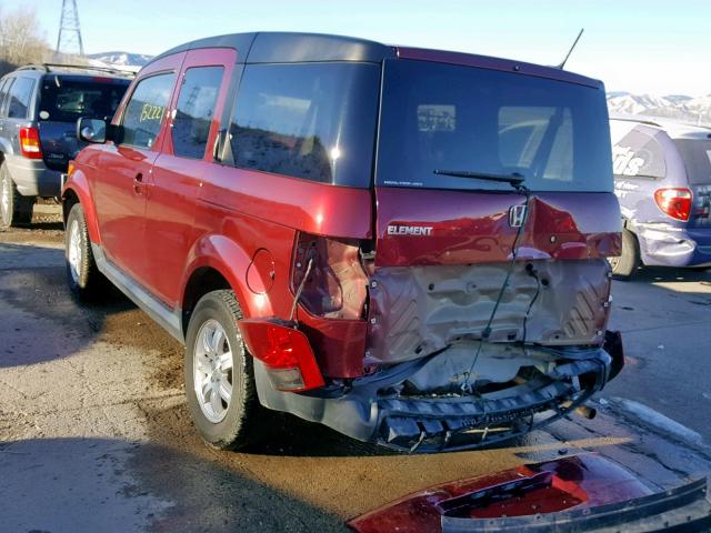 5J6YH28728L011644 - 2008 HONDA ELEMENT EX RED photo 3