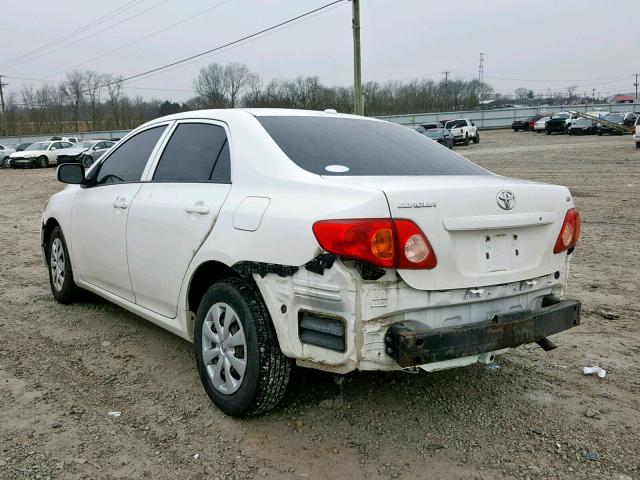 2T1BU4EE4AC337657 - 2010 TOYOTA COROLLA BA WHITE photo 3