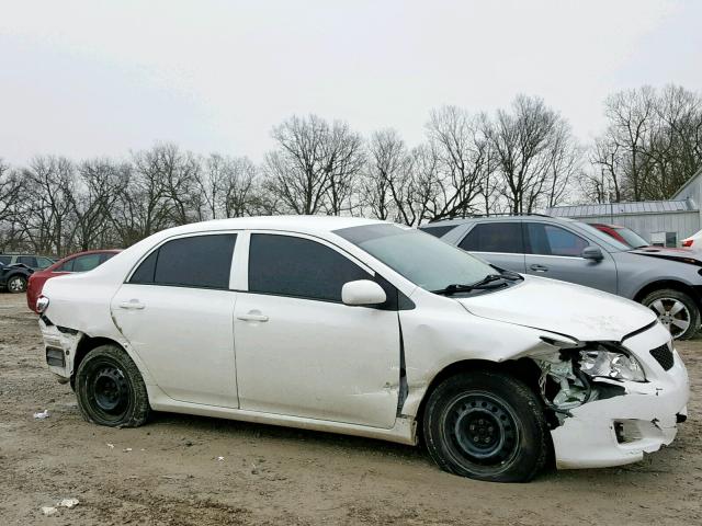 2T1BU4EE4AC337657 - 2010 TOYOTA COROLLA BA WHITE photo 9