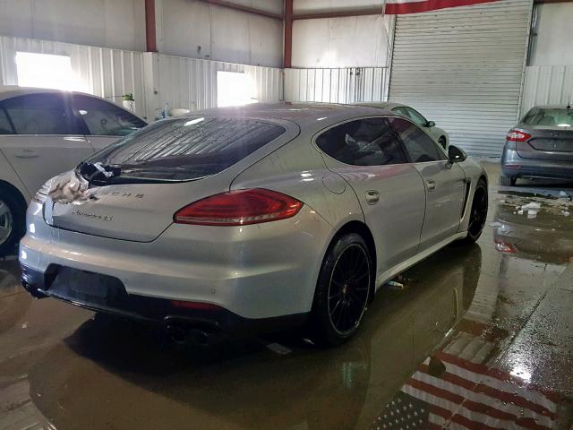 WP0BB2A70EL063972 - 2014 PORSCHE PANAMERA 4 SILVER photo 4