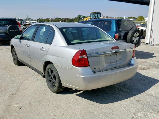 1G1ZS51F86F191487 - 2006 CHEVROLET MALIBU LS ვერცხლისფერი ფოტო 3