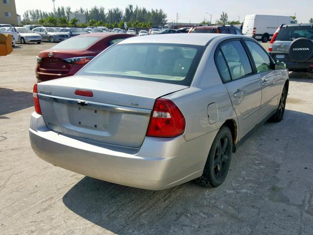 1G1ZS51F86F191487 - 2006 CHEVROLET MALIBU LS ვერცხლისფერი ფოტო 4