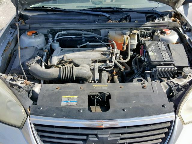 1G1ZS51F86F191487 - 2006 CHEVROLET MALIBU LS ვერცხლისფერი ფოტო 7