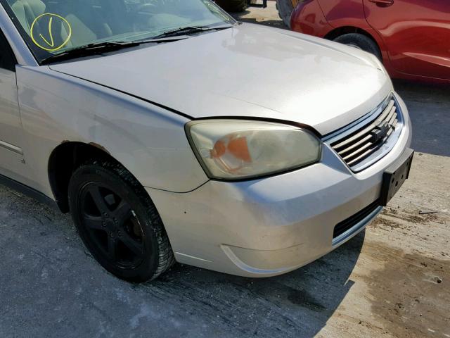 1G1ZS51F86F191487 - 2006 CHEVROLET MALIBU LS ვერცხლისფერი ფოტო 9