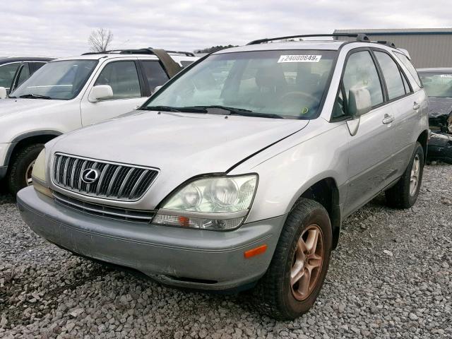 JTJHF10U110234205 - 2001 LEXUS RX 300 SILVER photo 2