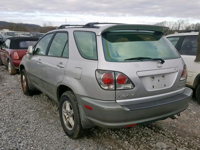 JTJHF10U110234205 - 2001 LEXUS RX 300 SILVER photo 3