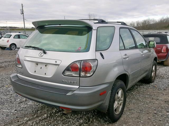 JTJHF10U110234205 - 2001 LEXUS RX 300 SILVER photo 4