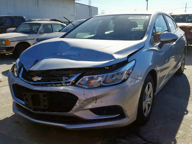 1G1BC5SM3J7132667 - 2018 CHEVROLET CRUZE LS GRAY photo 2