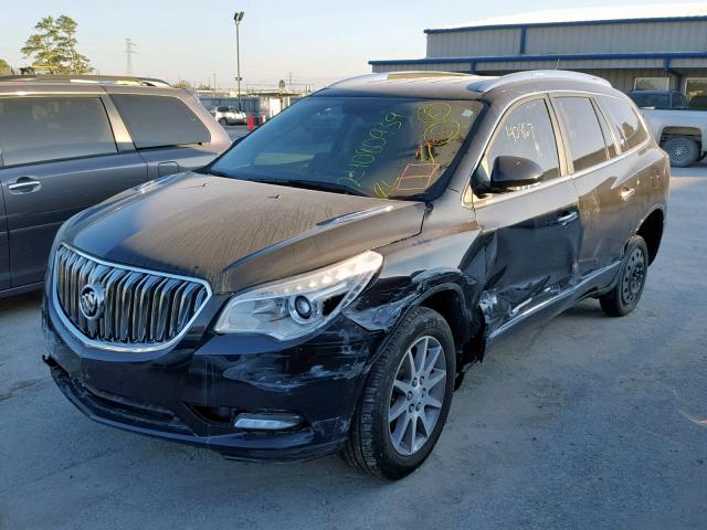 5GAKRBKD2FJ173596 - 2015 BUICK ENCLAVE BLACK photo 2