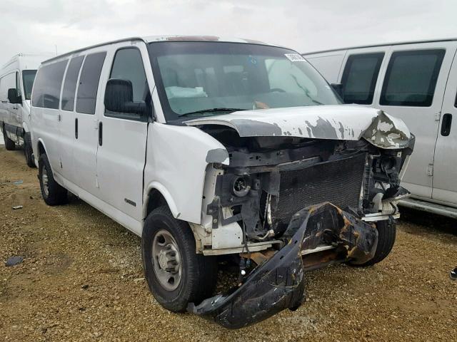 1GAHG39U761123456 - 2006 CHEVROLET EXPRESS G3 WHITE photo 1