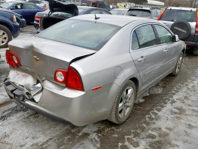 1G1ZH57B98F241433 - 2008 CHEVROLET MALIBU 1LT ვერცხლისფერი ფოტო 4