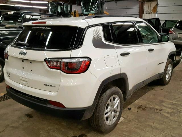 3C4NJDAB6JT201934 - 2018 JEEP COMPASS SP WHITE photo 4