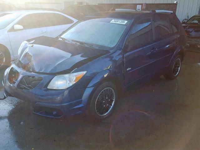 5Y2SL63825Z466083 - 2005 PONTIAC VIBE BLUE photo 2