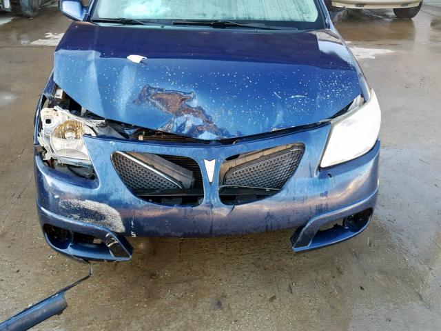 5Y2SL63825Z466083 - 2005 PONTIAC VIBE BLUE photo 9