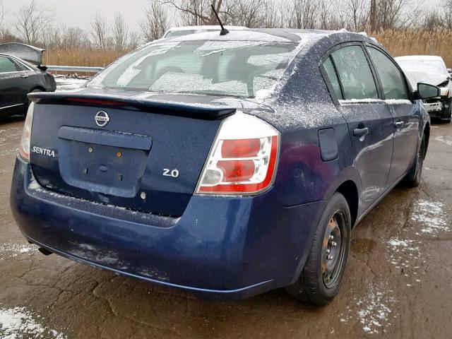 3N1AB61E97L707643 - 2007 NISSAN SENTRA 2.0 BLUE photo 4