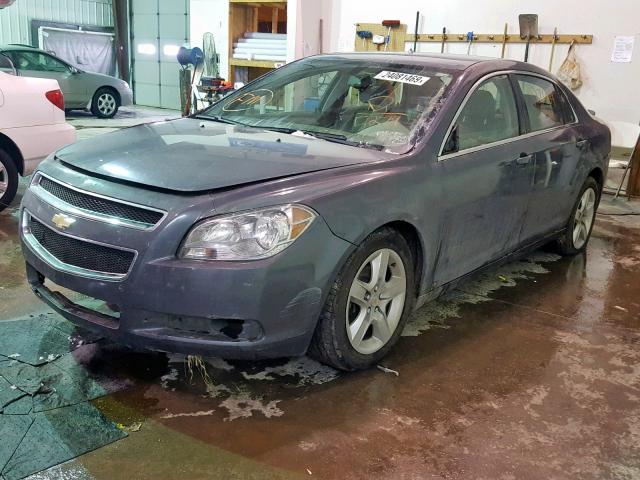 1G1ZG57B19F235274 - 2009 CHEVROLET MALIBU LS GRAY photo 2