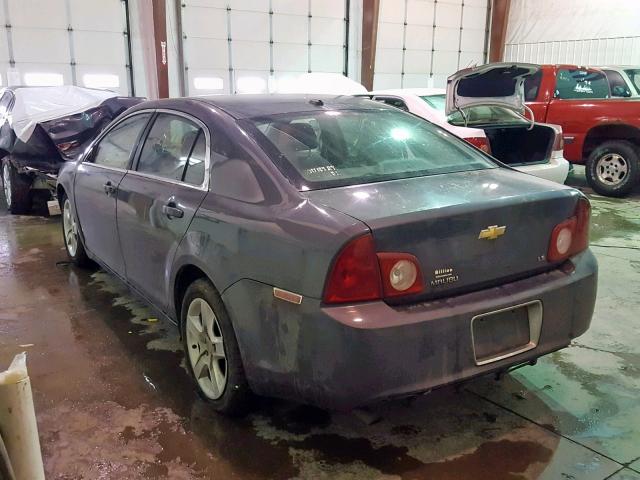 1G1ZG57B19F235274 - 2009 CHEVROLET MALIBU LS GRAY photo 3