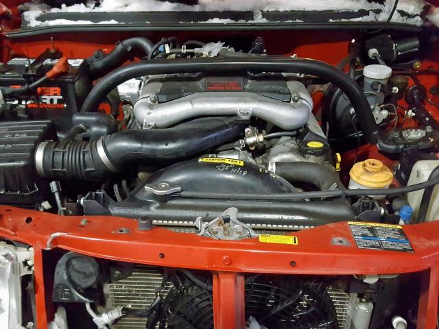 2CNBJ734726919352 - 2002 CHEVROLET TRACKER ZR RED photo 7