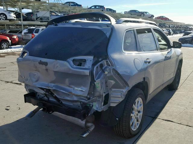 1C4PJMCS5EW247874 - 2014 JEEP CHEROKEE L SILVER photo 4