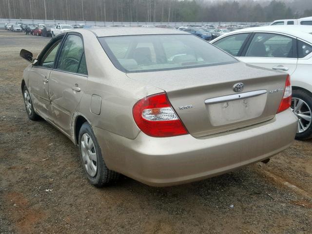 4T1BE32K93U781894 - 2003 TOYOTA CAMRY LE TAN photo 3