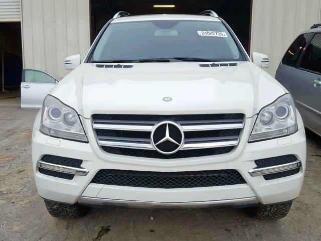 4JGBF7BE9CA777909 - 2012 MERCEDES-BENZ GL 450 4MA WHITE photo 9