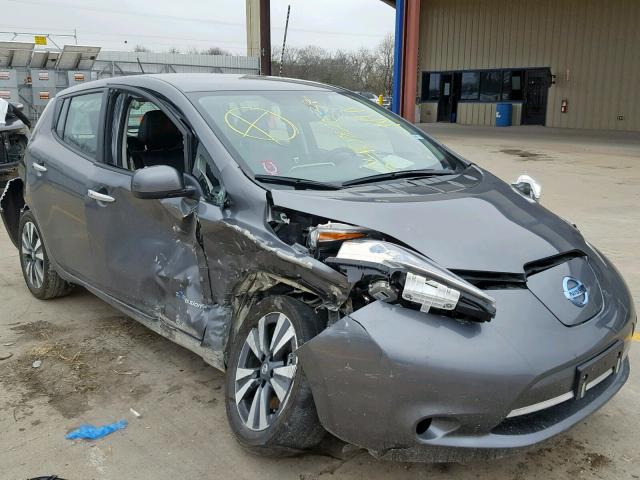 1N4BZ0CP6HC300942 - 2017 NISSAN LEAF S GRAY photo 9