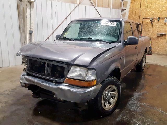 1FTYR14X3YPA35401 - 2000 FORD RANGER SUP GRAY photo 2