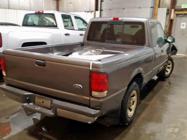 1FTYR14X3YPA35401 - 2000 FORD RANGER SUP GRAY photo 4