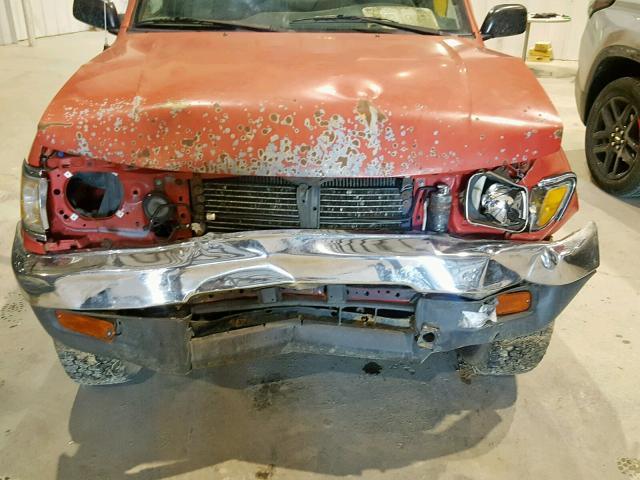 4TAPM62N8VZ230026 - 1997 TOYOTA TACOMA RED photo 7