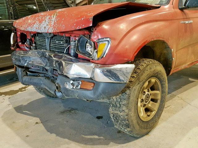 4TAPM62N8VZ230026 - 1997 TOYOTA TACOMA RED photo 9