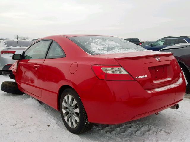 2HGFG129X9H517386 - 2009 HONDA CIVIC EXL RED photo 3