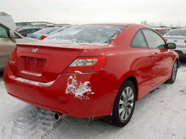 2HGFG129X9H517386 - 2009 HONDA CIVIC EXL RED photo 4