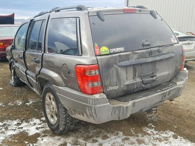 1J4G258S2XC788701 - 1999 JEEP GRAND CHER GRAY photo 3