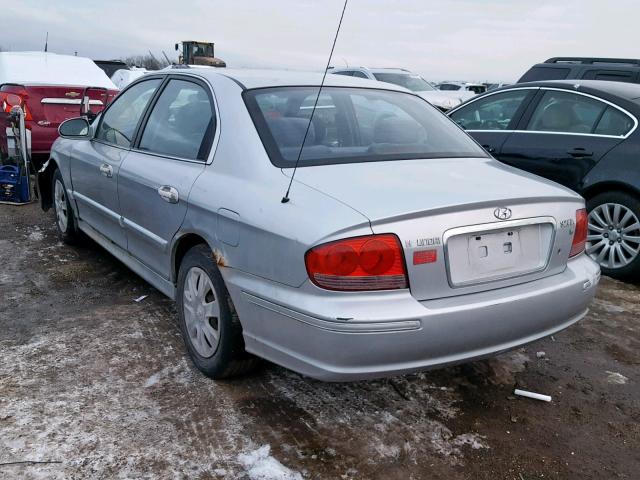 KMHWF25H23A813367 - 2003 HYUNDAI SONATA GL SILVER photo 3